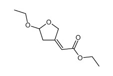 Acetic acid, (5-ethoxydihydro-3(2H)-furanylidene)-, ethyl ester, (Z)- (9CI)结构式