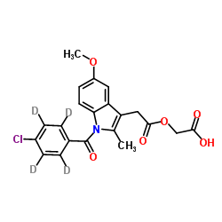 Acemetacin-d4 structure