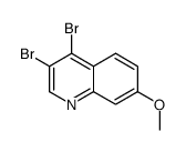 3,4-dibromo-7-methoxyquinoline structure