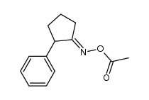 2-phenylcyclopentanone O-acetyl oxime结构式