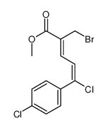 methyl (2E,4Z)-2-(bromomethyl)-5-chloro-5-(4-chlorophenyl)penta-2,4-dienoate Structure