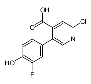 2-chloro-5-(3-fluoro-4-hydroxyphenyl)pyridine-4-carboxylic acid Structure