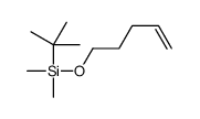 tert-butyl-dimethyl-pent-4-enoxysilane Structure