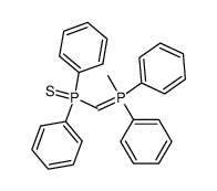 ((methyldiphenyl-5-phosphanylidene)methyl)diphenylphosphine sulfide Structure