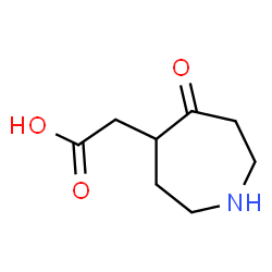 2-(5-oxoazepan-4-yl)acetic acid Structure