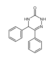 4,5-dihydro-5,6-diphenyl-as-triazin-3-one Structure