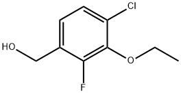 4-Chloro-3-ethoxy-2-fluorobenzyl alcohol Structure