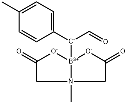 (6-Methyl-4,8-dioxo-1,3,6,2-dioxazaborocan-2-yl)(4-methylphenyl)acetaldehyde结构式