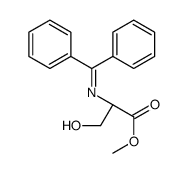 (S)-METHYL 2-(DIPHENYLMETHYLENEAMINO)-3-HYDROXYPROPANOATE Structure