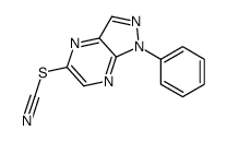 (1-phenylpyrazolo[3,4-b]pyrazin-5-yl) thiocyanate Structure