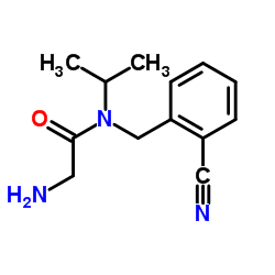 N-(2-Cyanobenzyl)-N-isopropylglycinamide结构式