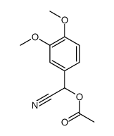 Cyano(3,4-dimethoxyphenyl)methyl acetate structure