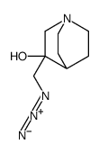 3-(azidomethyl)-1-azabicyclo[2.2.2]octan-3-ol结构式