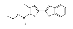 ethyl 2-(benzothiazol-2-yl)-4-methyloxazole-5-carboxylate Structure