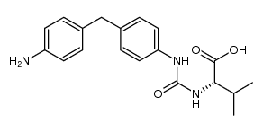 N-([4-(4-aminobenzyl)-phenyl]carbamoyl)-valine Structure