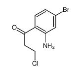 1-(2-amino-4-bromophenyl)-3-chloropropan-1-one structure