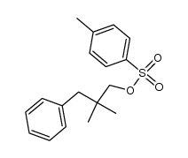 2,2-dimethyl-3-phenyl-1-propyl p-toluenesulfonate Structure