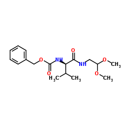 (R)-benzyl (1-((2,2-dimethoxyethyl)amino)-3-methyl-1-oxobutan-2-yl)carbamate structure