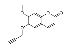 7-methoxy-6-(2-propynyloxy)coumarin Structure