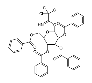 2,3,4,6-tetra-O-benzoyl-D-glucopyranosyl trichloroacetimidate structure