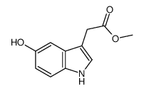 methyl 2-(5-hydroxy-1H-indol-3-yl)acetate结构式