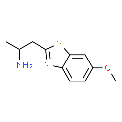 2-Benzothiazoleethanamine,6-methoxy-alpha-methyl-(9CI) structure