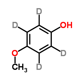 4-甲氧基苯酚-D5结构式