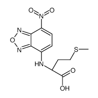 (2R)-4-methylsulfanyl-2-[(4-nitro-2,1,3-benzoxadiazol-7-yl)amino]butanoic acid Structure