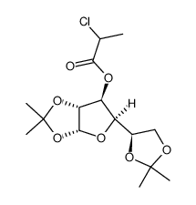 1,2:5,6-di-O-isopropylidene-α-D-glucofuranos-3-O-yl α-chloropropionate结构式