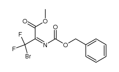 methyl 2-(((benzyloxy)carbonyl)imino)-3-bromo-3,3-difluoropropanoate Structure