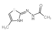 Acetic acid,2-(4-methyl-2-thiazolyl)hydrazide Structure