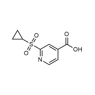 2-(环丙基磺酰基)异烟酸结构式