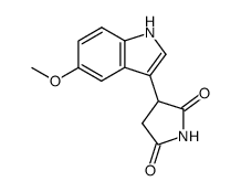 3-(5-methoxyindol-3-yl)succinimide structure