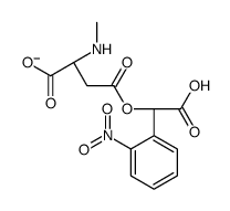 (2S)-4-[carboxy-(2-nitrophenyl)methoxy]-2-(methylamino)-4-oxobutanoate Structure