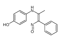 4-[(1-nitroso-1-phenylprop-1-en-2-yl)amino]phenol结构式