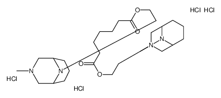 bis[2-(7-methyl-7,9-diazabicyclo[3.3.1]non-9-yl)ethyl] heptanedioate t etrahydrochloride structure