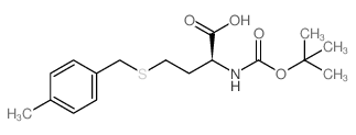 (S)-2-((TERT-BUTOXYCARBONYL)AMINO)-4-((4-METHYLBENZYL)THIO)BUTANOIC ACID Structure