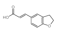 (E)-3-(2,3-二氢苯并呋喃-5-基)丙烯酸结构式