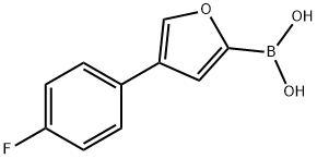 4-(4-Fluorophenyl)furan-2-boronic acid结构式