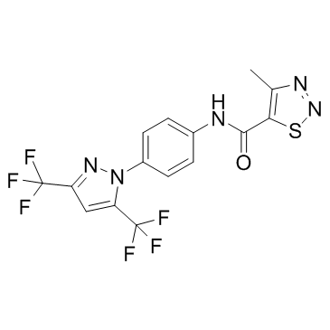 YM-58483(CRAC通道抑制剂结构式