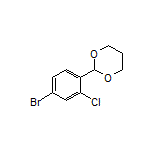 2-(4-Bromo-2-chlorophenyl)-1,3-dioxane Structure