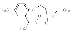 Phosphonic acid,P-[[[1-(3-methylphenyl)ethylidene]amino]oxy]-, diethyl ester Structure