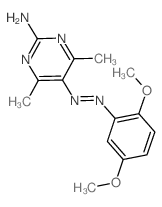 2-Pyrimidinamine,5-[2-(2,5-dimethoxyphenyl)diazenyl]-4,6-dimethyl- picture