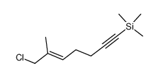 E-1-chloro-2-methyl-7-trimethylsilyl-2-buten-6-yne Structure