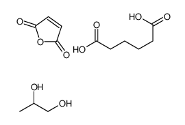 furan-2,5-dione,hexanedioic acid,propane-1,2-diol Structure