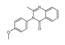 3-(4-methoxyphenyl)-2-methylquinazolin-4-one Structure