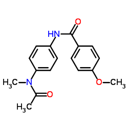 N-{4-[Acetyl(methyl)amino]phenyl}-4-methoxybenzamide结构式