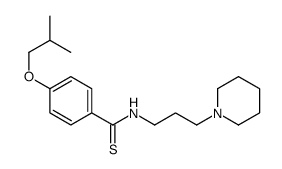 p-Isobutoxy-N-(3-piperidinopropyl)thiobenzamide Structure