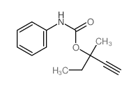 3-Methyl-1-pentyn-3-yl carbanilate结构式