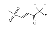 methyl β-(trifluoroacetyl)vinyl sulfone结构式